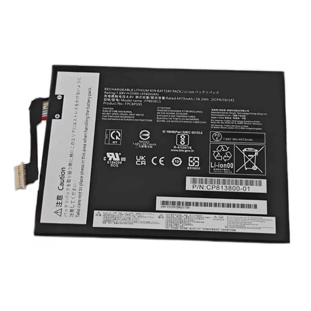 7.68V 4473mAh/34.3Wh FPB0361S Laptop Battery for Fujitsu FPB0361S FPCBP595 CP813800-01