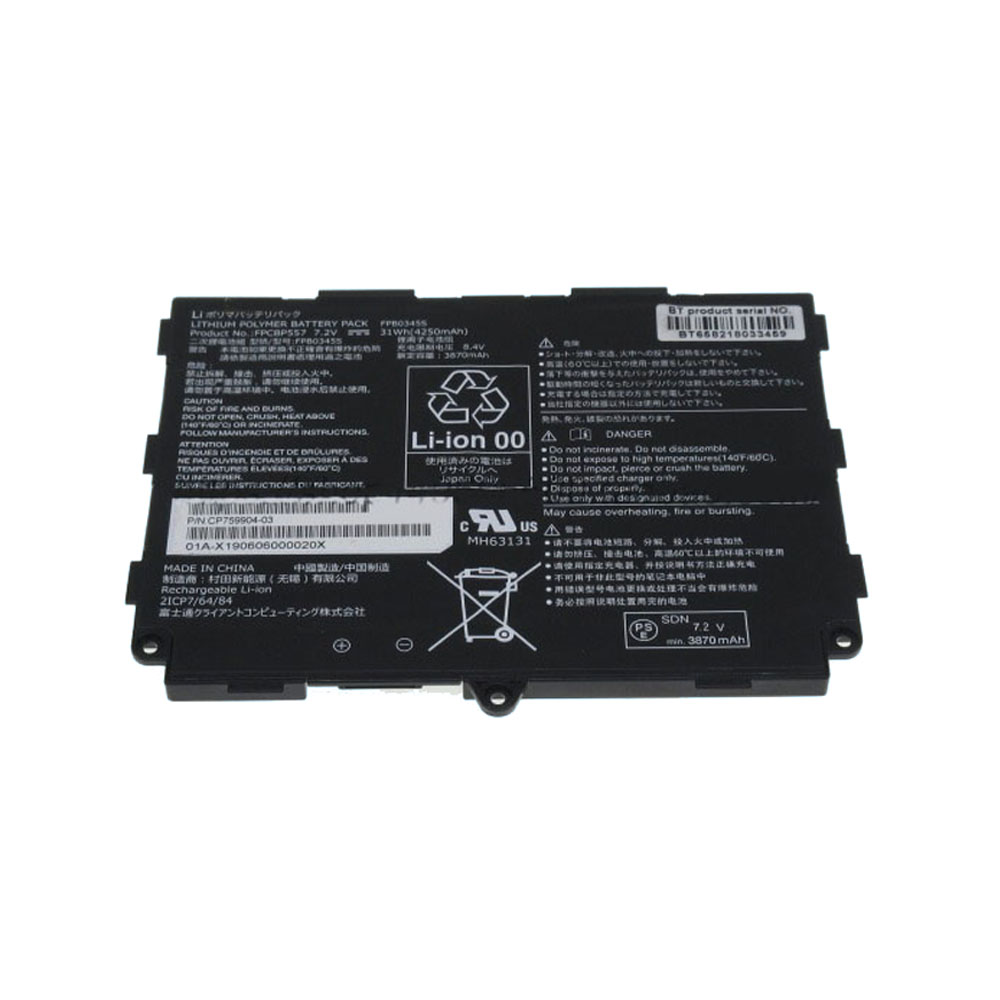 4250mAh/31WH 7.2V FPCBP557 Laptop Battery for Fujitsu 2ICP7/64/84 CP759904-03 FPB0345S FPCBP557