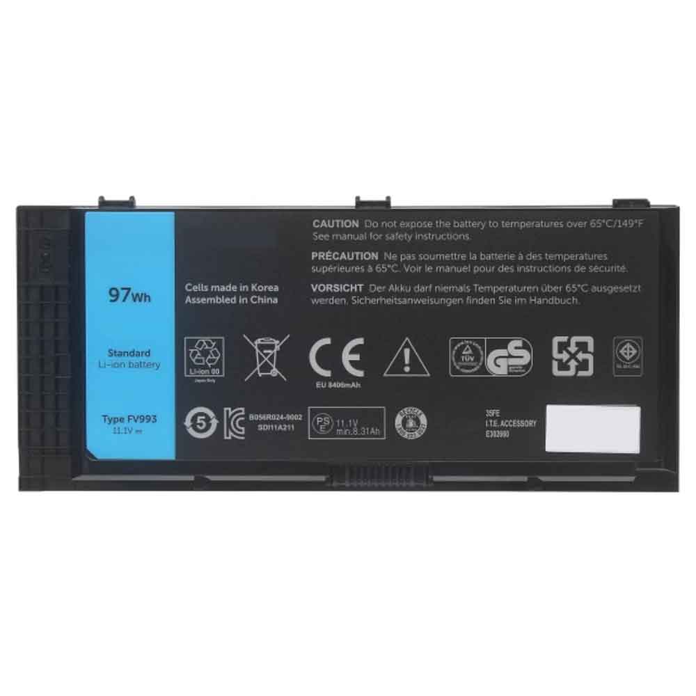 11.1V 8310mAh FV993 Laptop Battery for Dell M4600 M4700 M4800 M6600 M6700 M6800