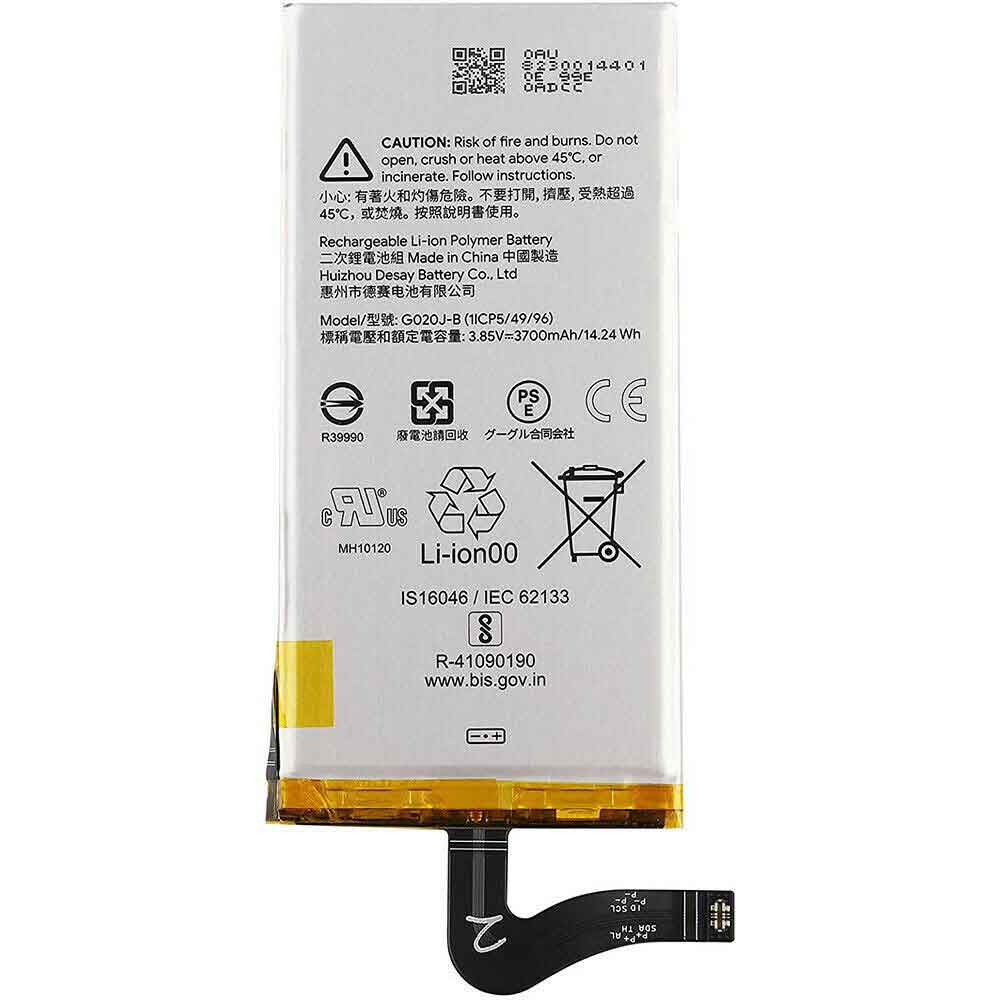 3.85V 4.4V 14.24Wh Google Pixel 4 XL Replacement Battery