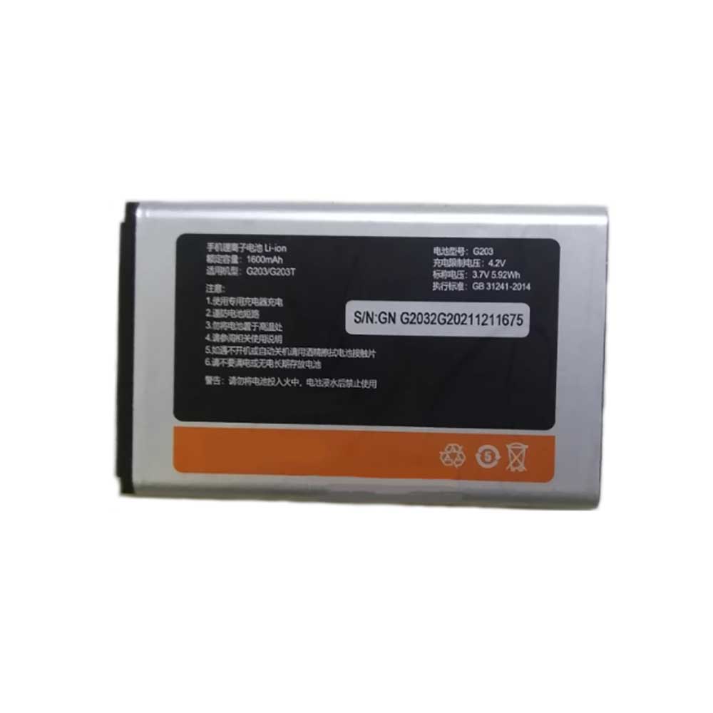 3.7V 1600mAh G203 Smartphone Battery for Gionee G203 G203T