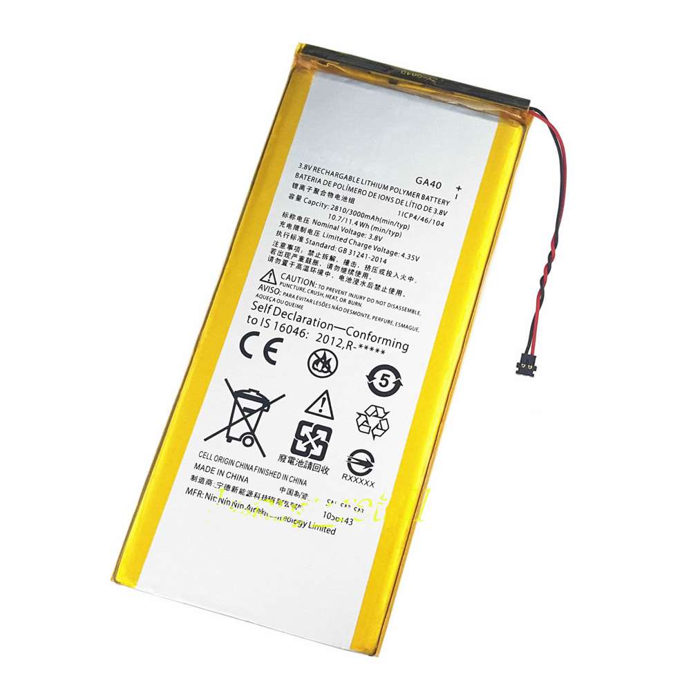 3.8V 3000mAh / 11.4 Wh GA40 Smartphone Battery for Motorola Moto G4 Plus