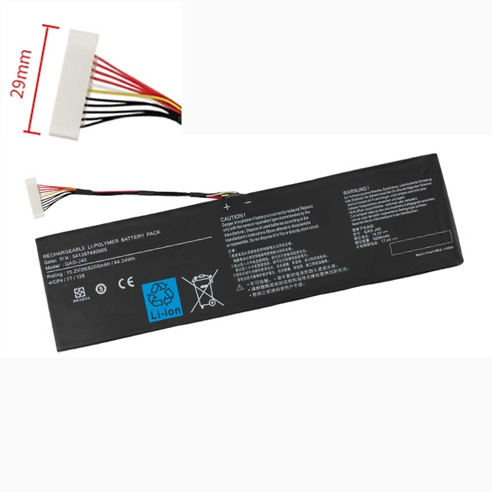 15.2V 6200mah Gigabyte Aero 14 15 14-W-CF2 14-P64WV6 541387460003 Replacement Battery