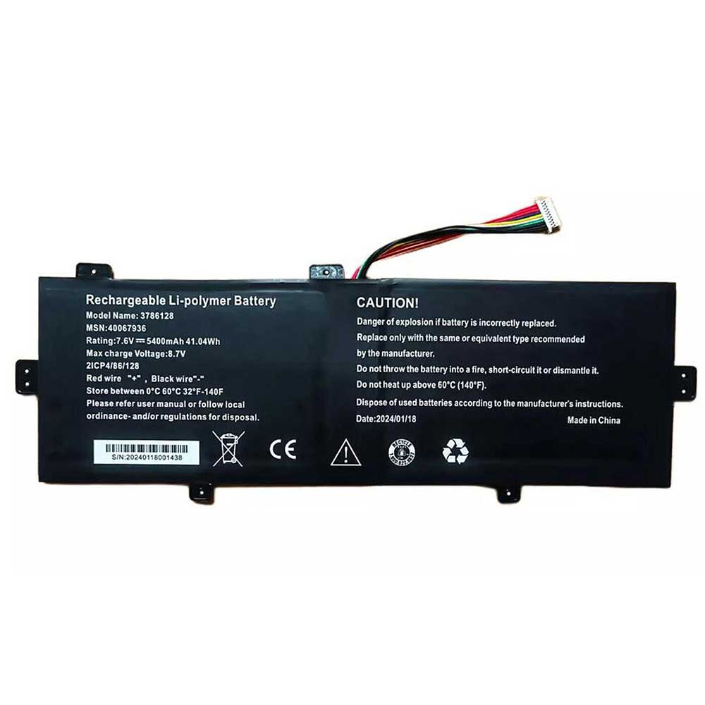 7.6V 5400mAh 3786128 Laptop Battery for Medion E3222 MD63310 MD63810 E4222 E4253 E4271 E4272