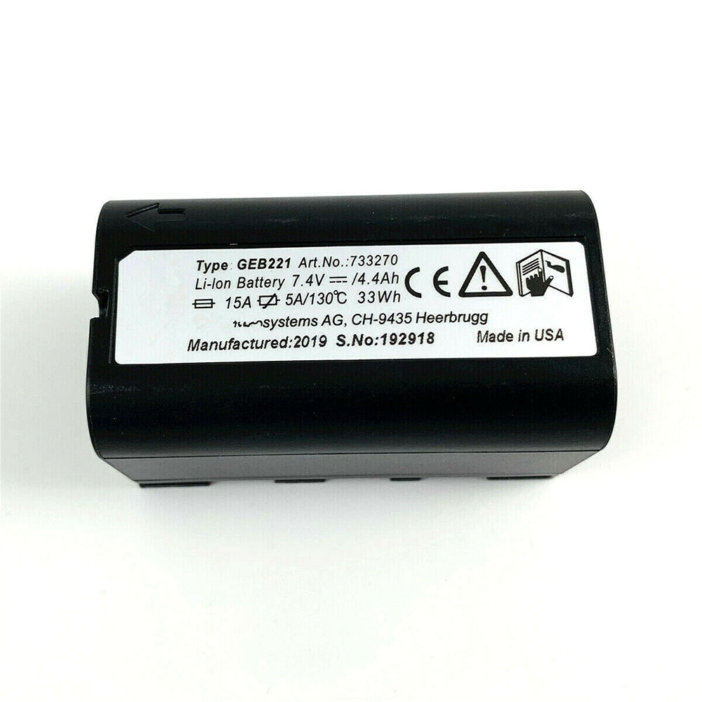 7.4V 4400mAh/33Wh Leica TS02 TS06 TS09 TS15 TPS1200 Total Stations GPS Replacement Battery