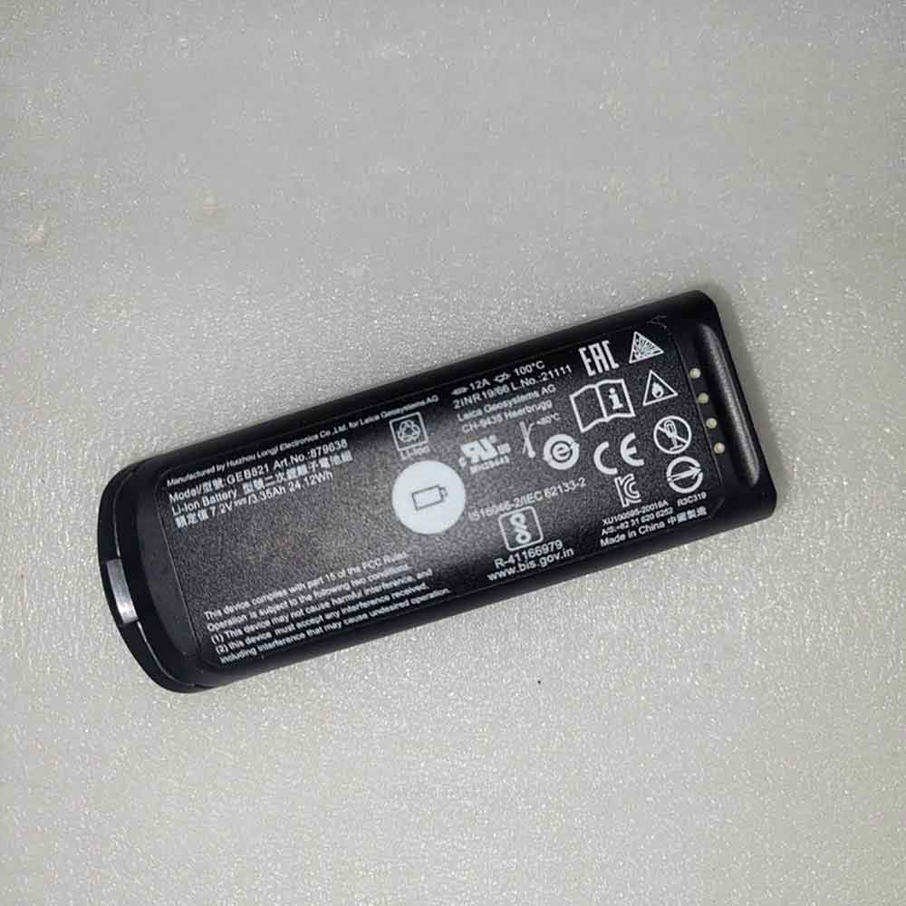 7.2V 3.35Ah GEB821 Test Equipment Battery for Leica GEB821 879638