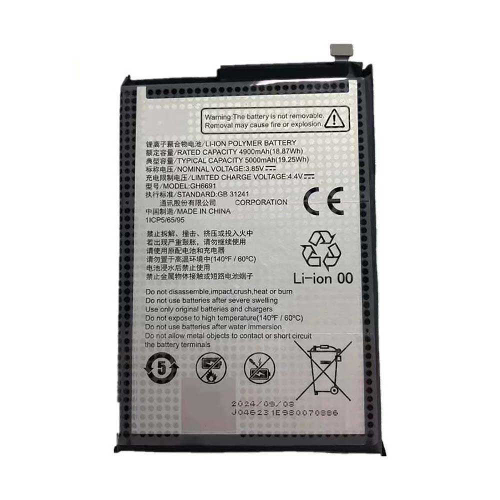 3.85V 5000mAh GH6691 Smartphone Battery for ZTE GH6691