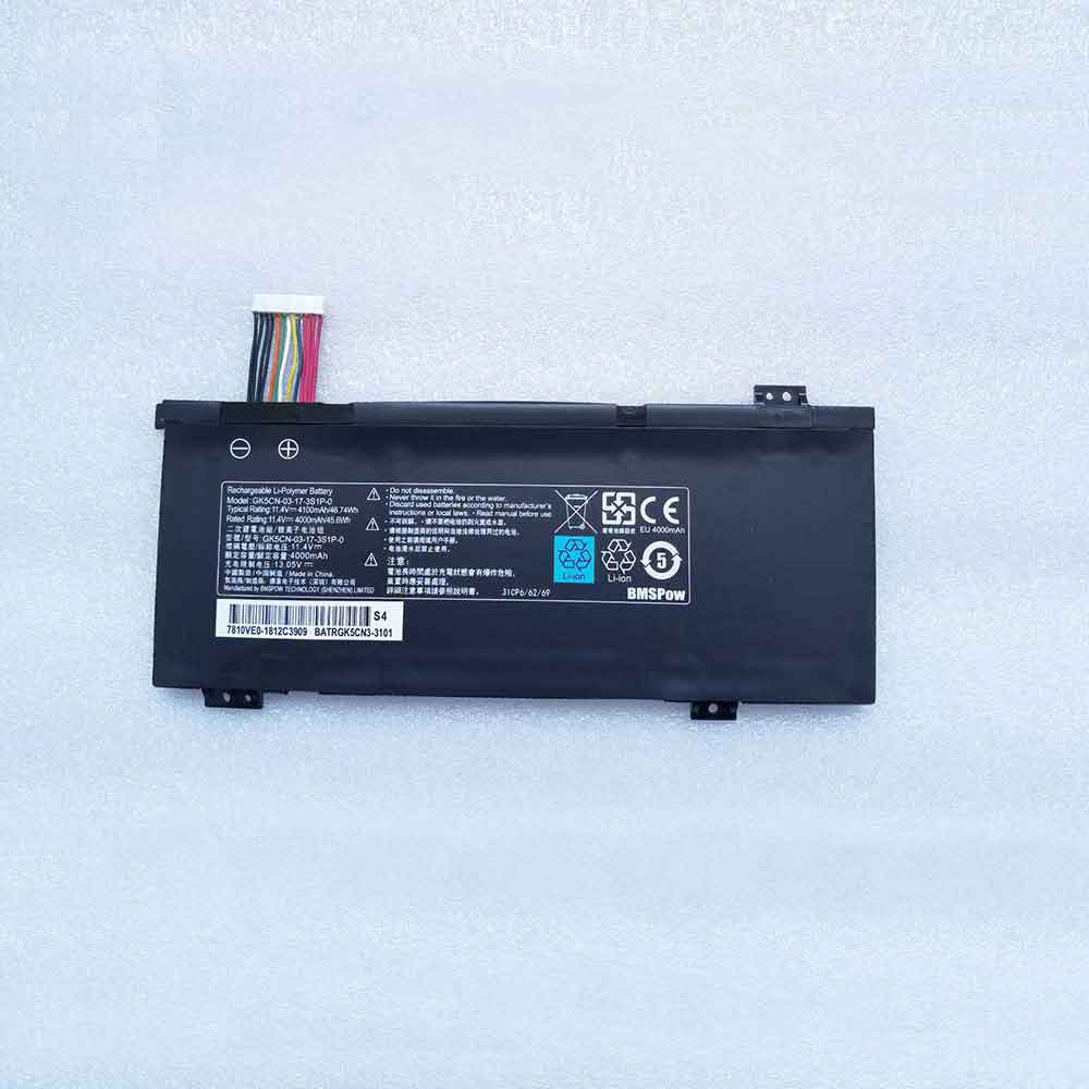 11.4V 4100mAh 46.74Wh GK5CN-03-17-3S1P-0 Laptop Battery for Getac Z2 X8TI X9TI