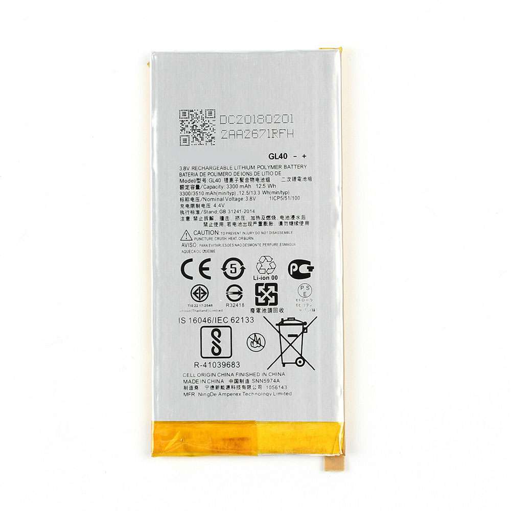 3.8V/4.4V 3300mAh GL40 Smartphone Battery for Motorola Moto Z Play Droid XT1635 XT1635-01 XT1635-02
