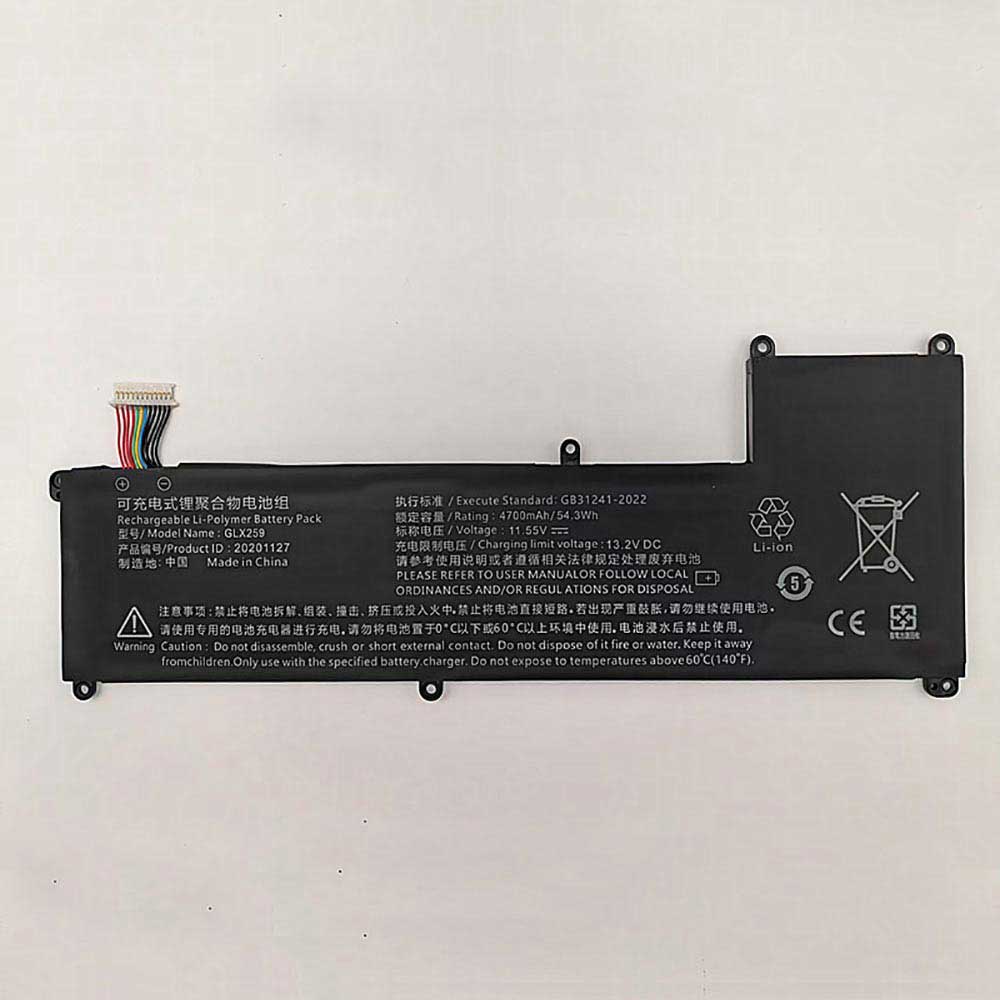 11.55V 4700mAh GLX259 Laptop Battery for RTDPART EQJ4M P30-C 20201127