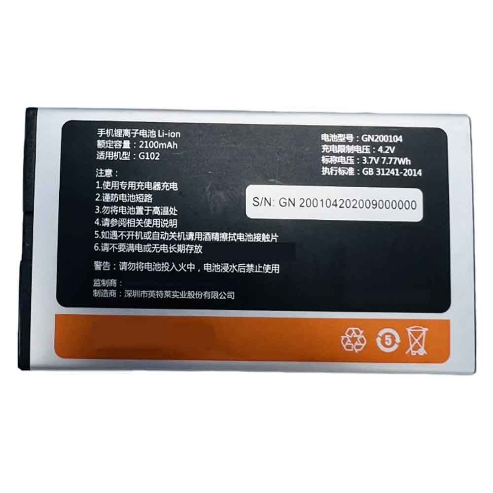 3.7V 2100mAh GN200104 Smartphone Battery for Gionee G102