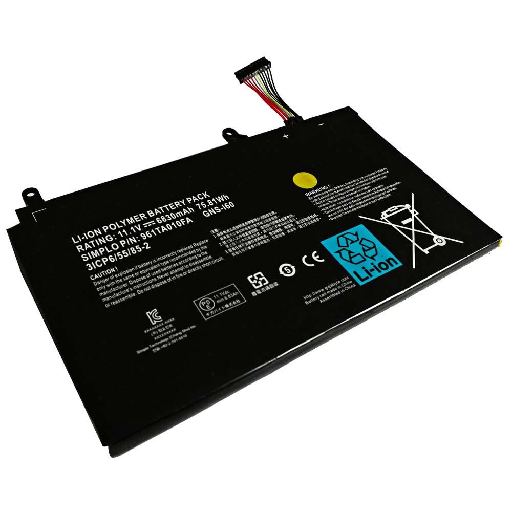 11.1V 6830mAh/75.81Wh Gigabyte P35N P35W P35X P37K P37X P57X P35G P57W Replacement Battery