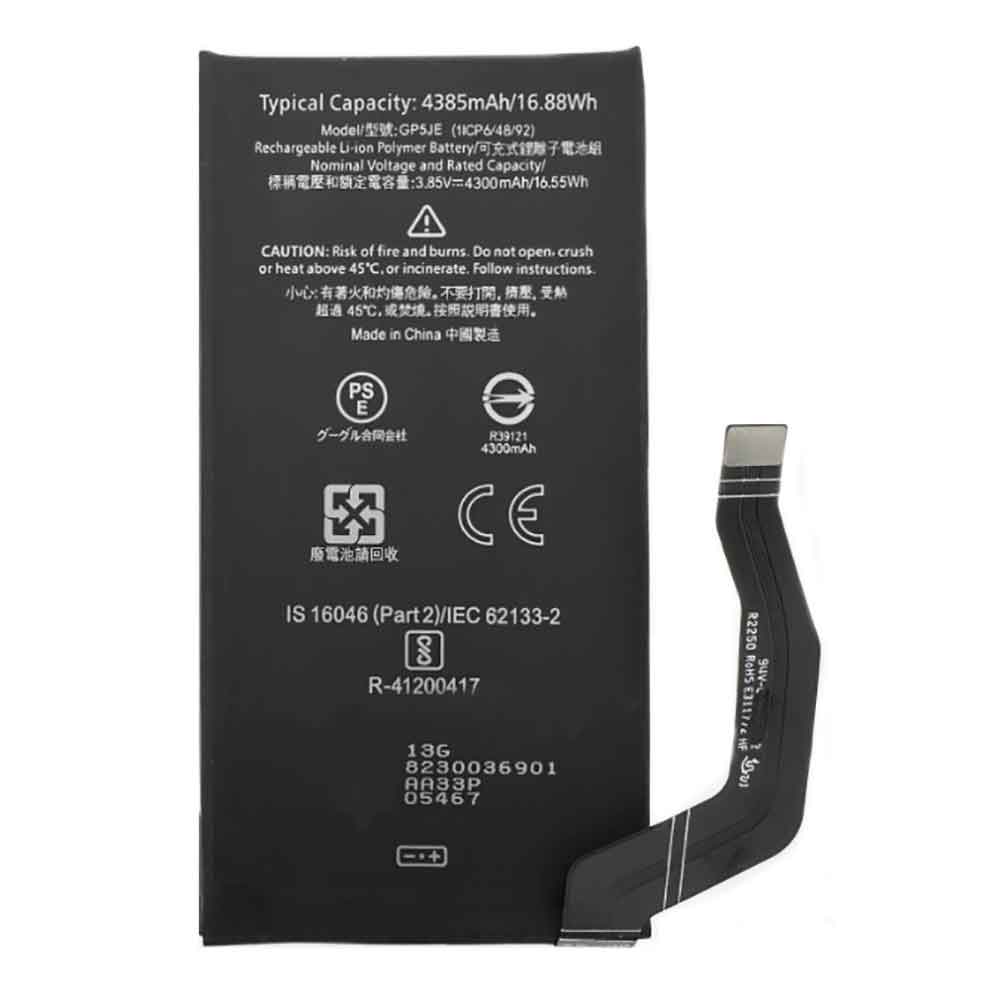 3.85V 4300mAh GP5JE Smartphone Battery for Google Pixel 7a