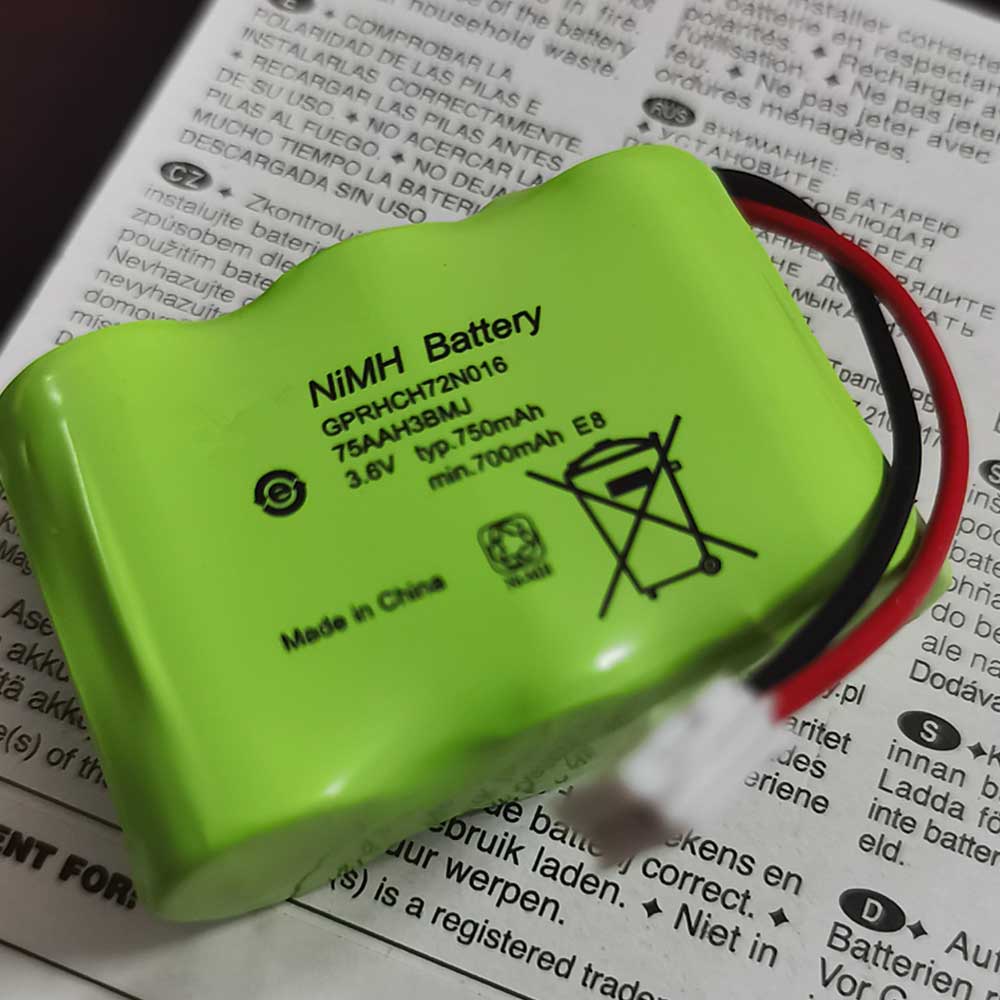 3.6V 750mAh GPRHCH72N016 Electronic Batteries for GP GPRHCH72N016