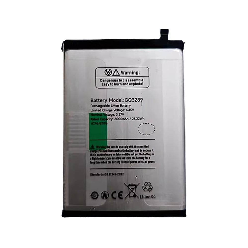 3.87V 6000mAh GQ3289 Smartphone Battery for Ulefone Note 20 Pro
