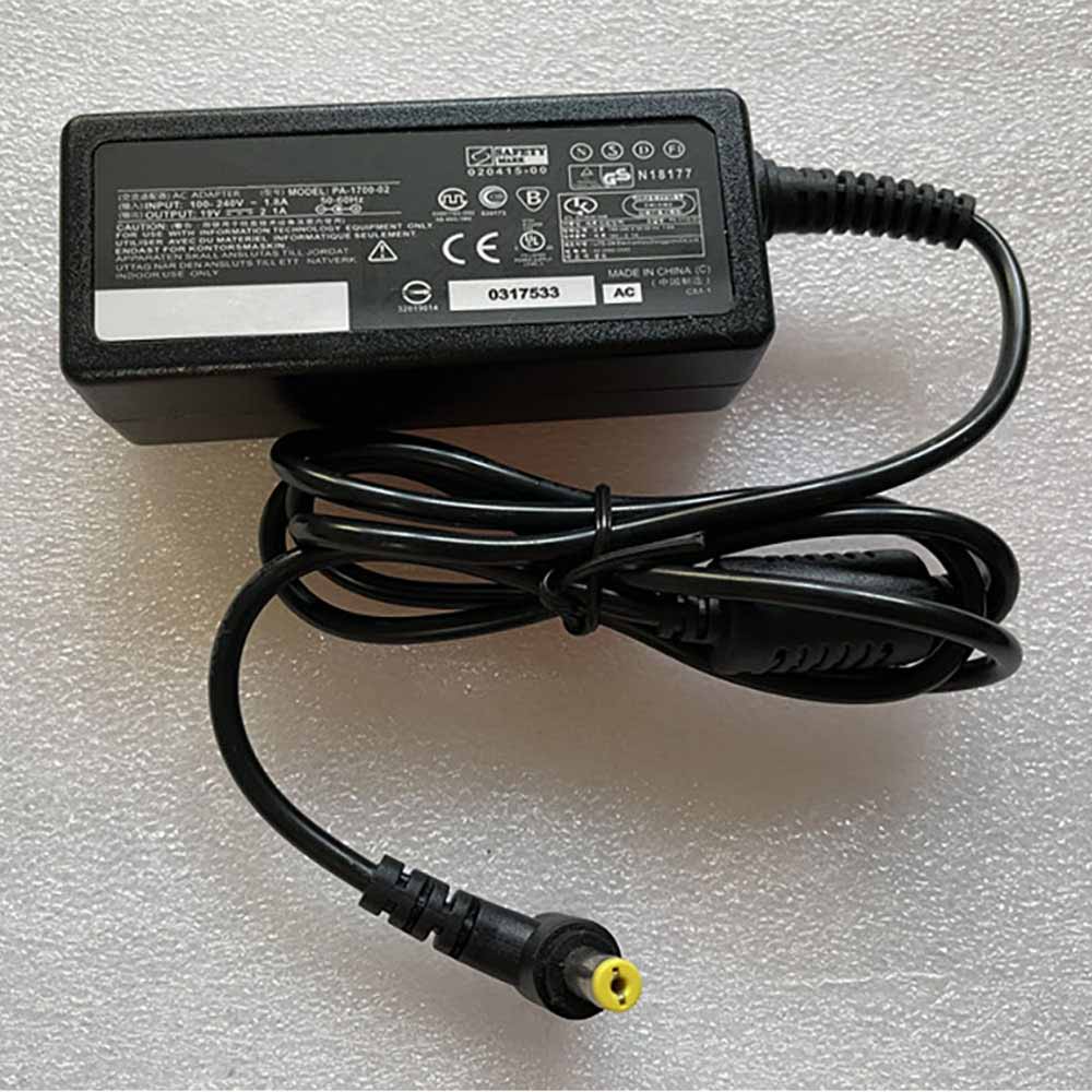 19V 1.58A/2.1A 40W 100-240V 1.8A 50-60Hz PA-1700-02 Laptop Adapter for Acer S220HQL G196WL S190WL