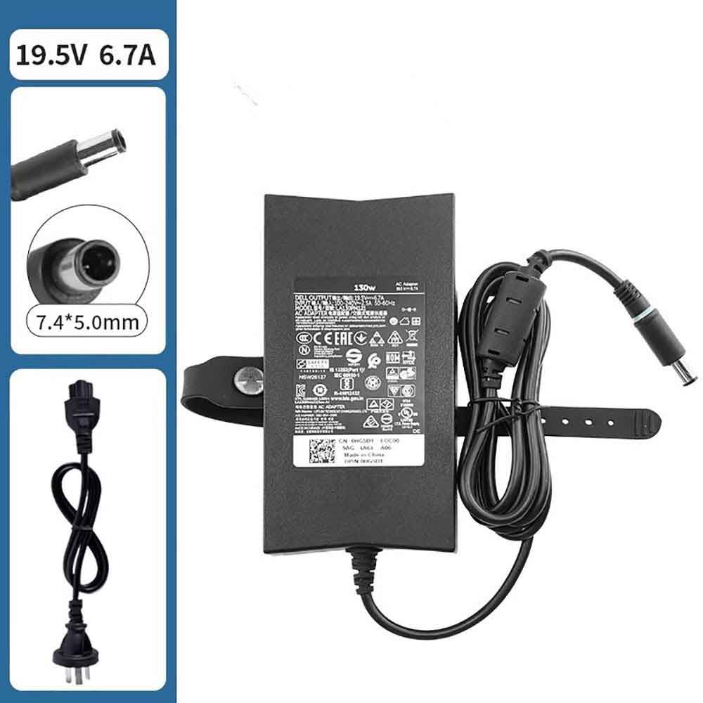 19.5V 6.7A 130W 100-240V 50-60Hz DA130PE1-00 Laptop Adapter for Dell DA130PE1-00 LA130PM121