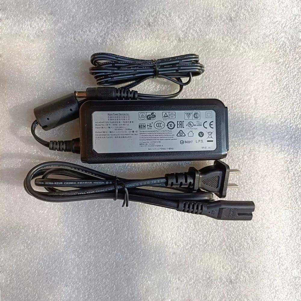 12.0V 4.0A 48.0W (ref to the picture) 100-240V 50-60Hz 1.4A Max (for worldwide use) DA-48T12 AC Adapter for APD DA-48T12