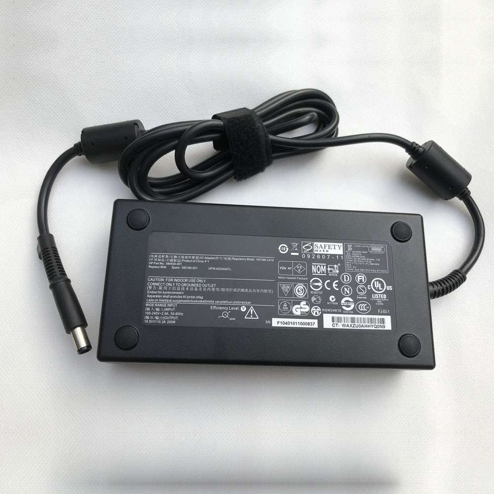 19.5V 10.3A 200W(ref to the picture) 100-240V  2.9A 50-60Hz (for worldwide use) HSTNN-CA24 Laptop Adapter for HP Zbook 15 17, 15 G2 17 G2 Workstaion