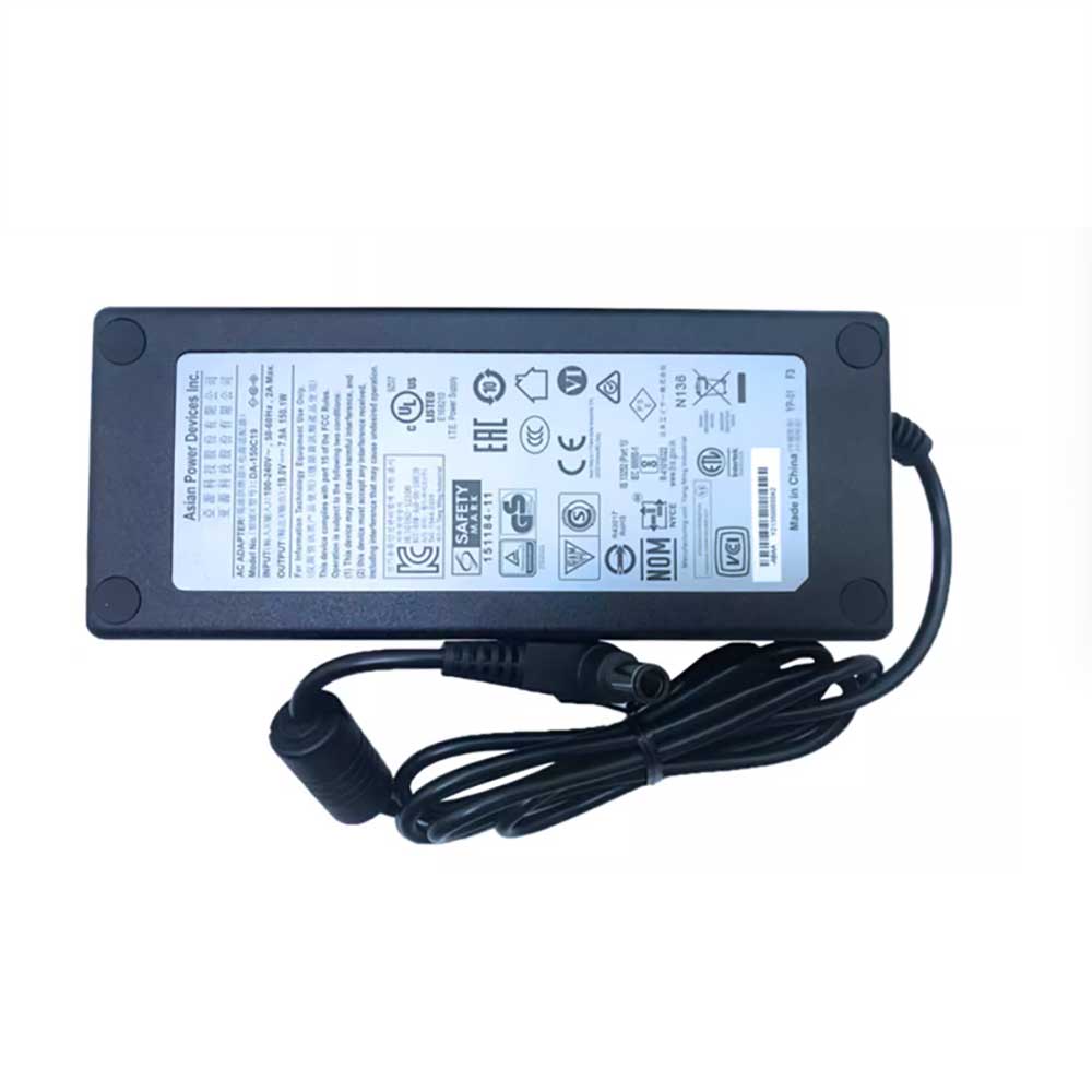 19V 7.9A 150.1W 100-240V 50-60Hz DA-150C19 LED & LCD TVs Cable for Acer Predator XB273U Gsbmiiprzx Monitor