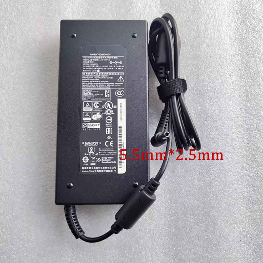 19.5V 9.23A 180W 100V-240V 2.5A 50-60Hz MSI GL62VR 7FRX-1008 i7-7700HQ GTX 1060 Replacement Adapter
