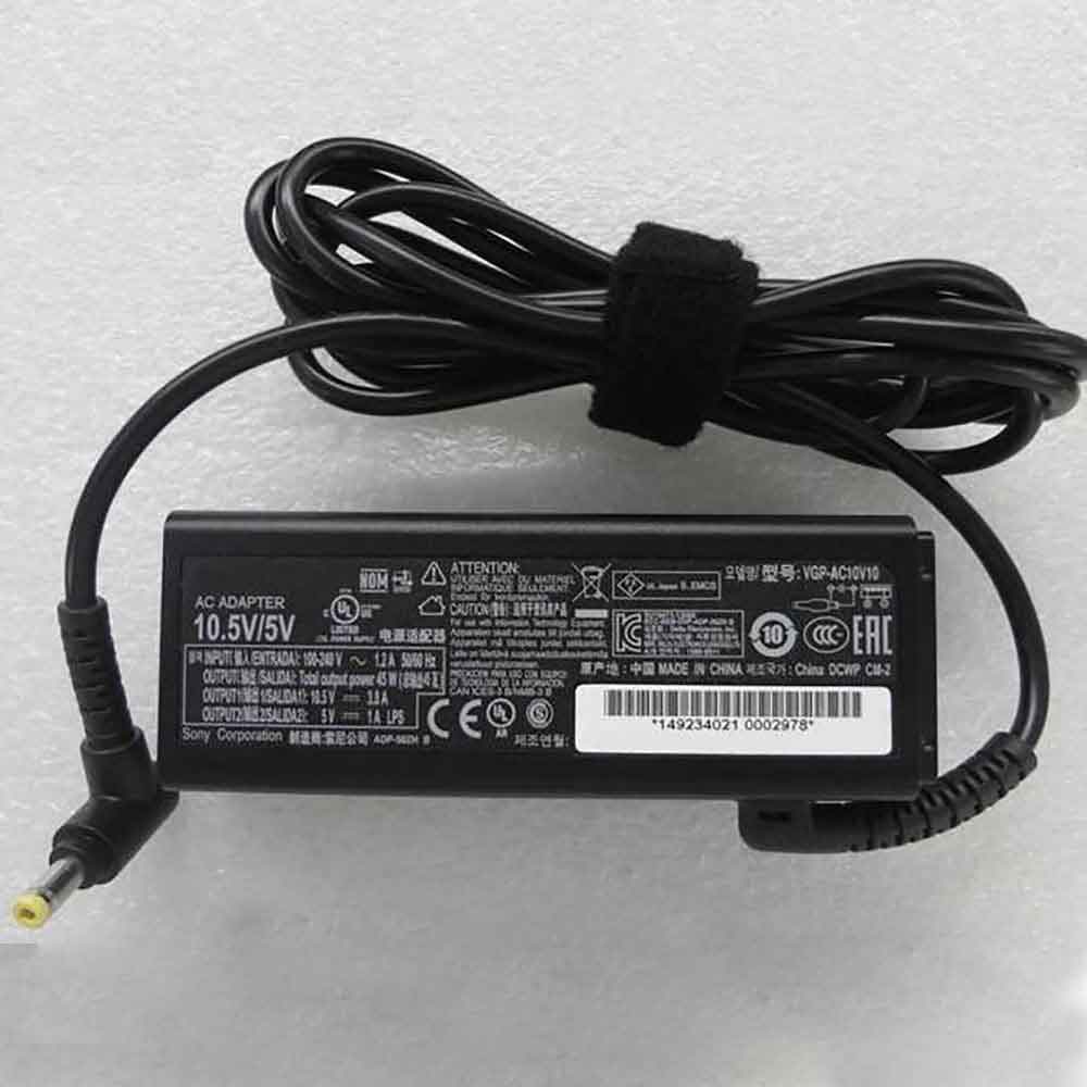 10.5V 3.8A 100-240V 50-60Hz (for worldwide use) VGP-AC10V9 Laptop Adapter for Sony Vaio Duo 13 SVD13215CDB Ultrabook