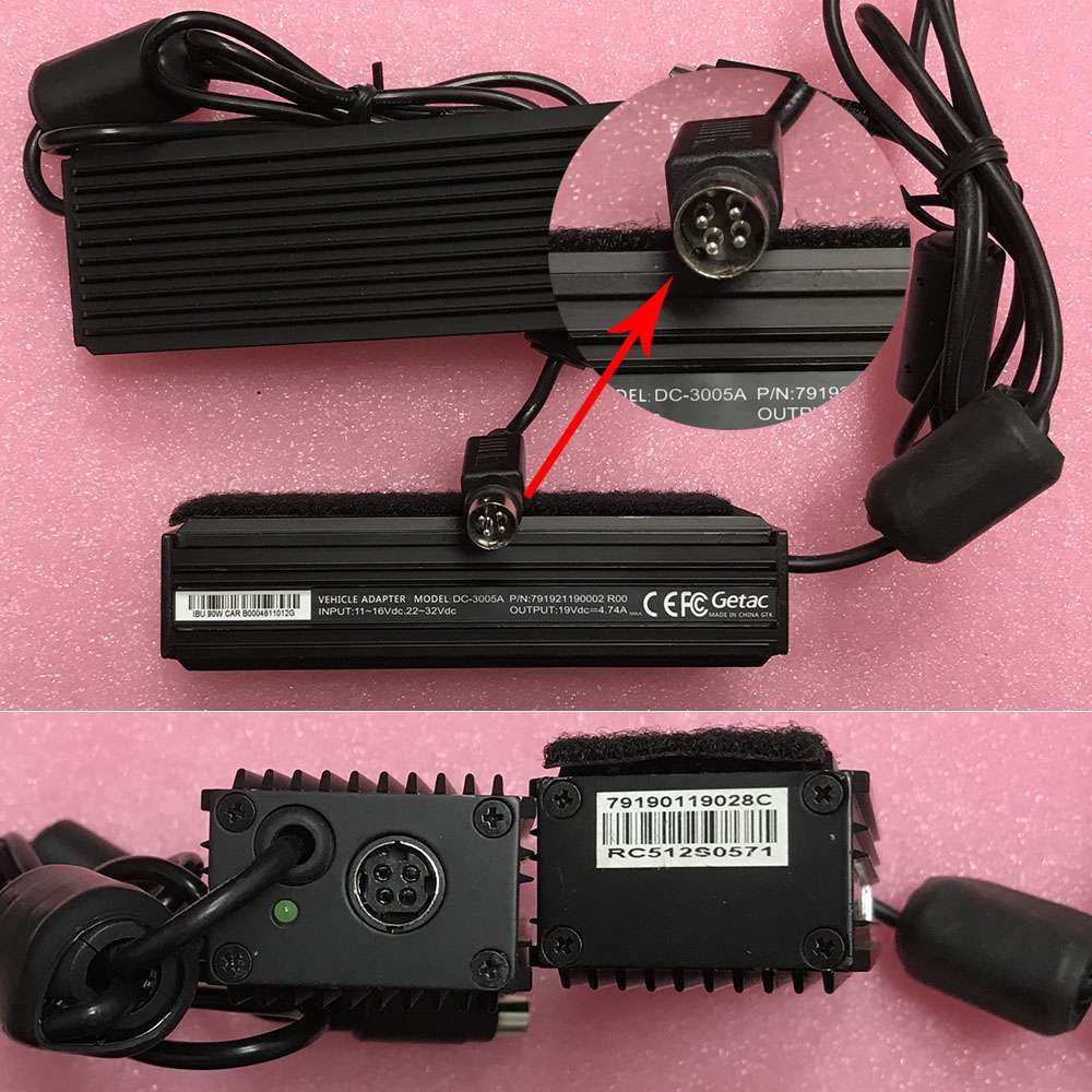 19V ~ 4.74A, 90W 100 ~ 240V   50~ 60Hz ADM-9019M Laptop Adapter for Getac ADM-9019M MIL-STD-461F