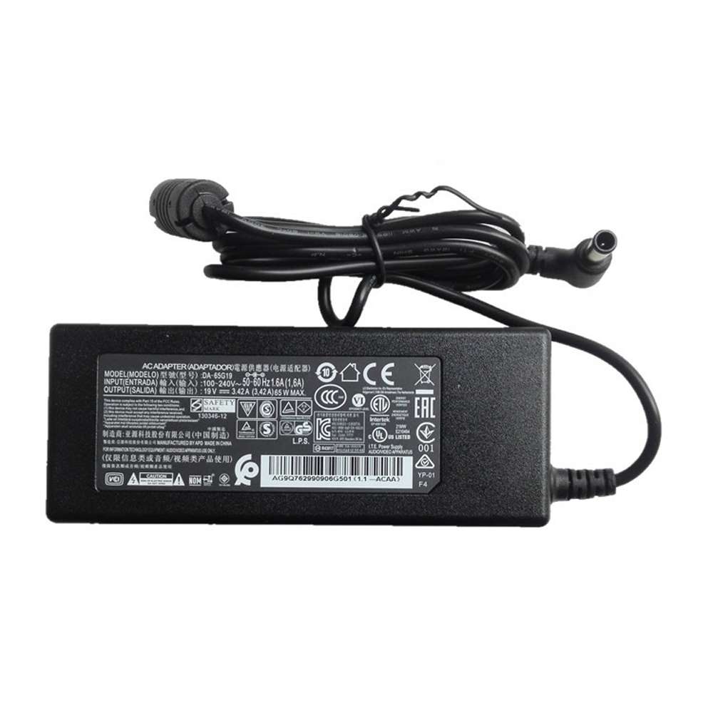 19V 3.42A 65W  100-240V 50-60Hz (for worldwide use) LG X-note C500 R410 Replacement Adapter