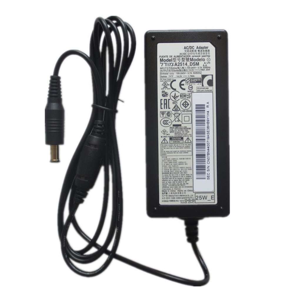 1.79A/1.786A, 25W 100-240V  50-60Hz (for worldwide use) BN44-00865A Laptop Adapter for Samsung LED LS19A,LS22A,LS19B,LS22B,LS19C