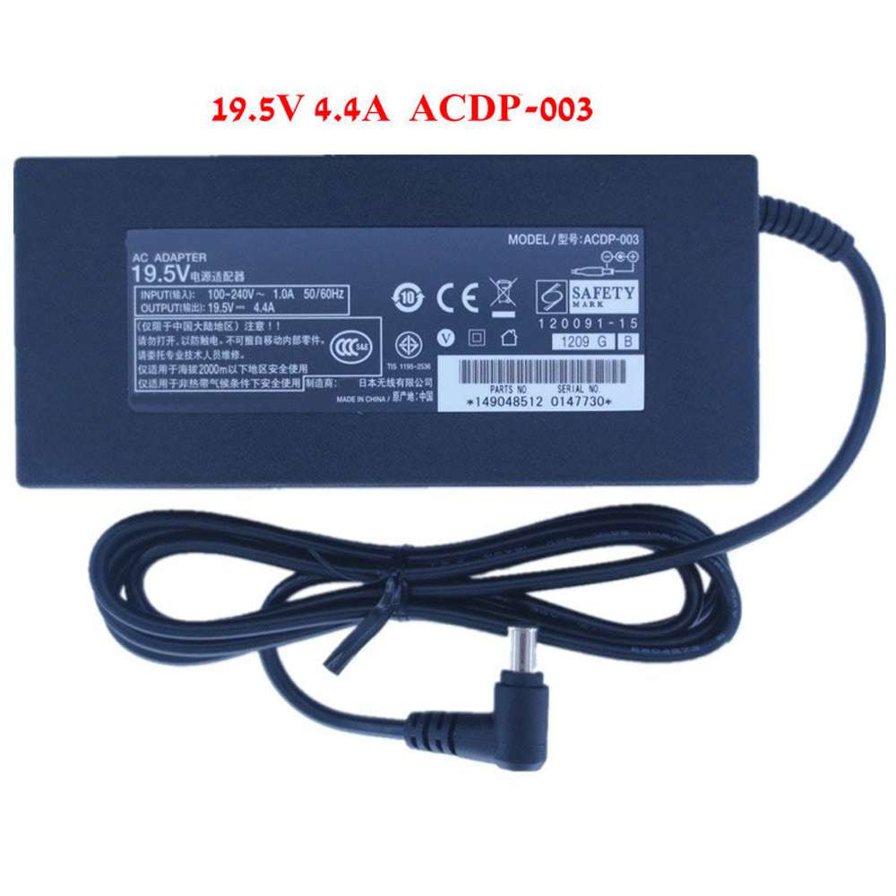 19.5V 4.35A/4.4A 85W 100-240V~2.25A 50-60Hz ACDP-003 Laptop Adapter for Sony LCD TV