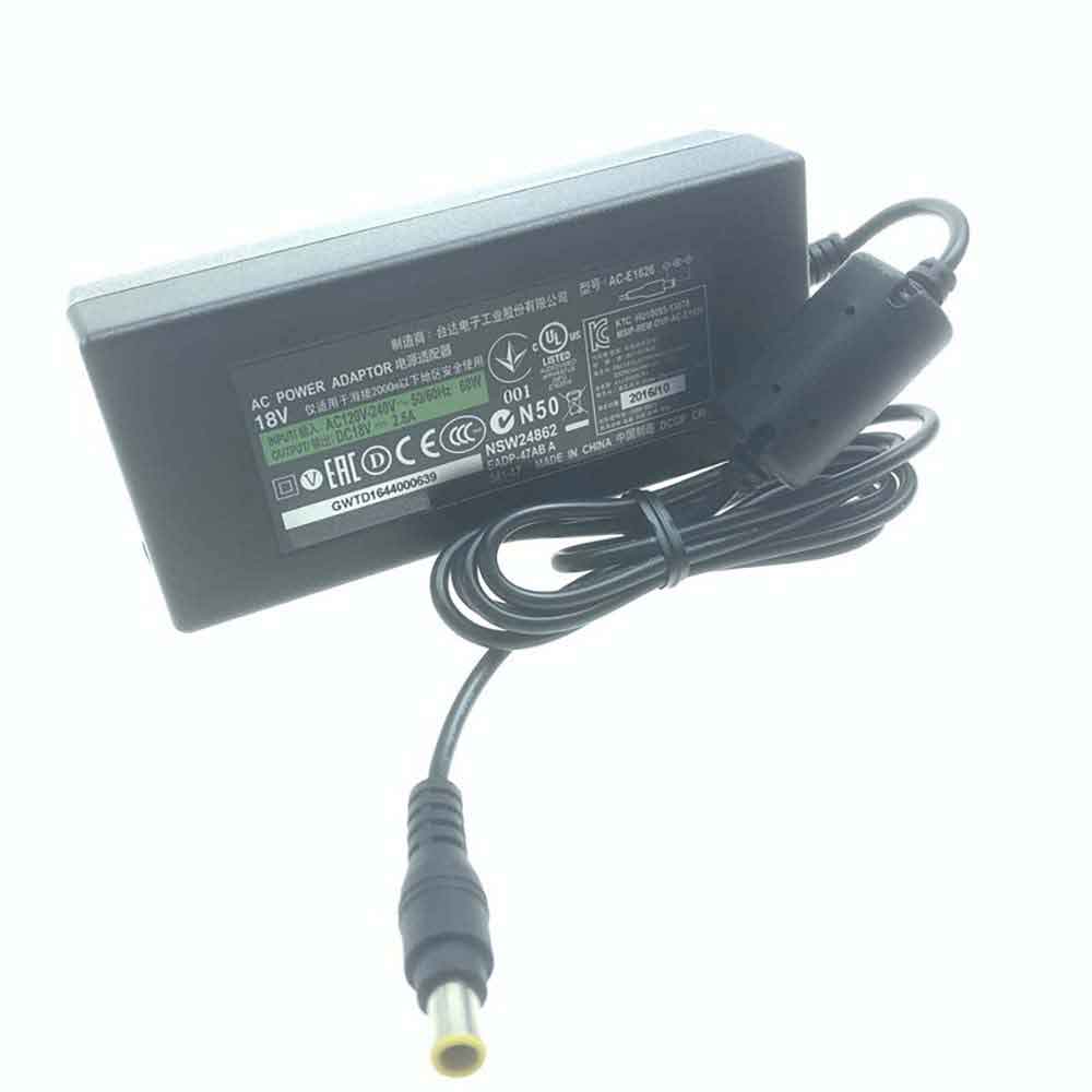 18V 2.6A 46.8W 100-240V 50-60Hz AC-E1826 AC Adapter for Sony SA-32SE1 SA-40SE1 SA-46SE1
