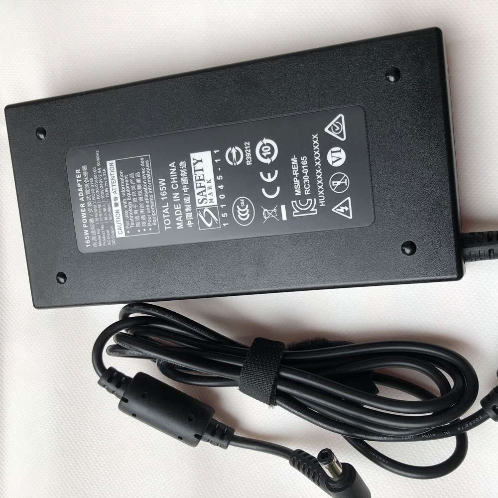 19.8V 8.33A /165W 100-240v V`2.5 A,/ 50-60 Hz Razer Blade RC30-0165 0100 Replacement Adapter