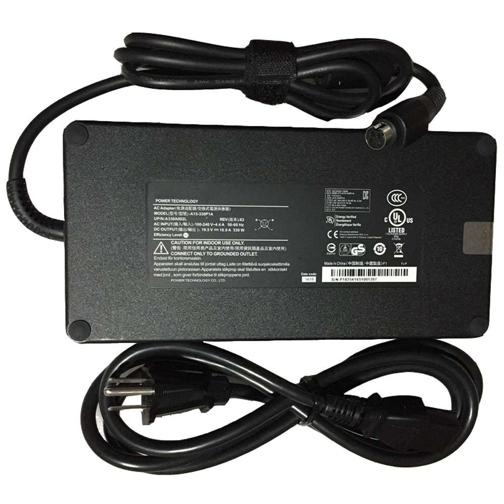 19.5V 16.9A /330W (Compatible  20V 15A) 100-240V  50-60Hz (for worldwide use) A330A002A Laptop Adapter for Chicony  Clevo X7200