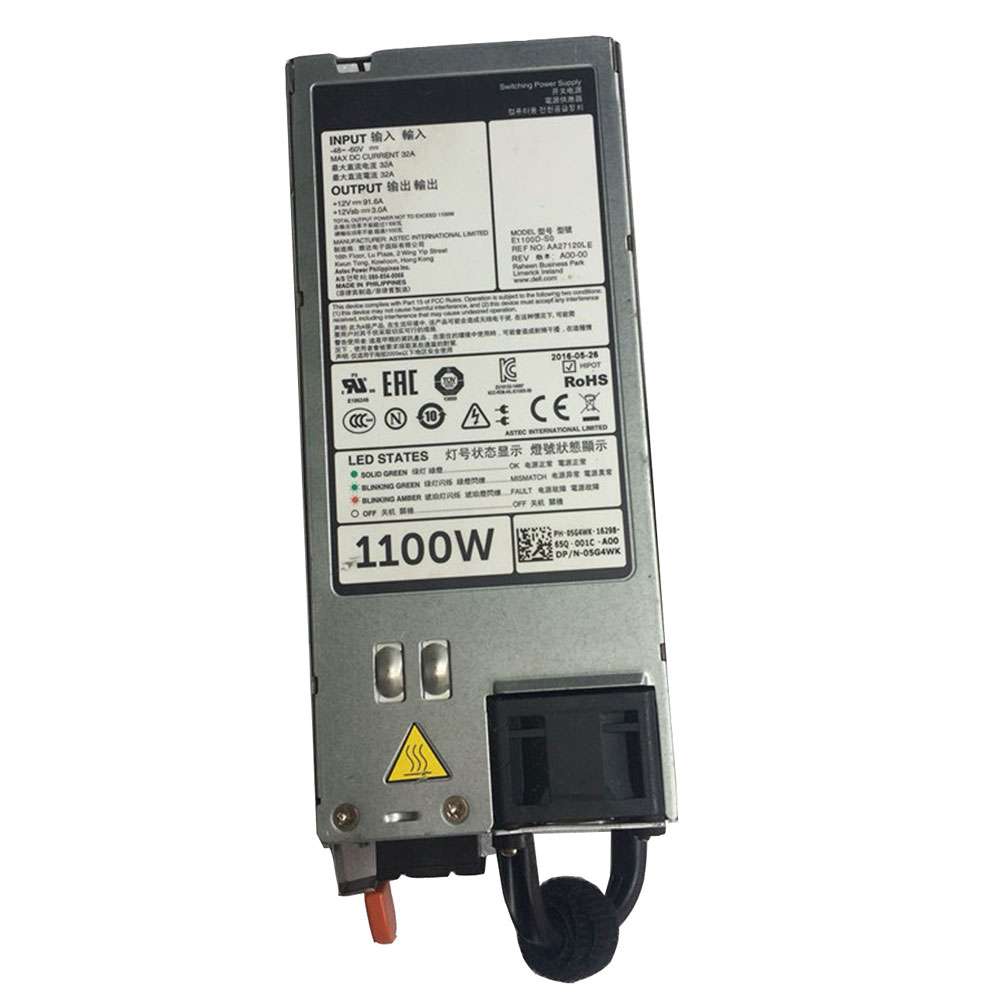 12V / 91.6A DC  32A Y1MGX Power Supply for DELL POWEREDGE SERVER R620 R520 R720 C7JTF Y1MGX DC