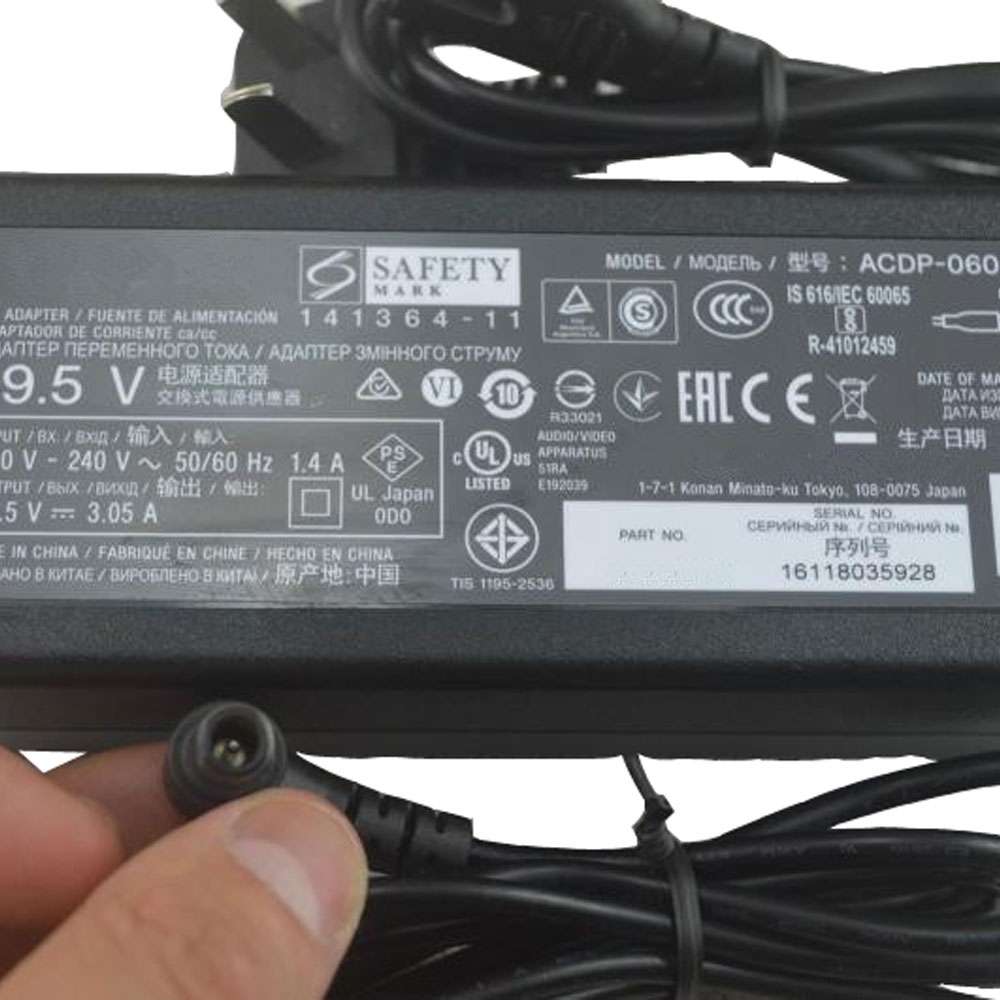 ACDP-045S02 100-240V     50/60Hz (for worldwide use) Replacement adapter for Sony ACDP LCD LED HDTV