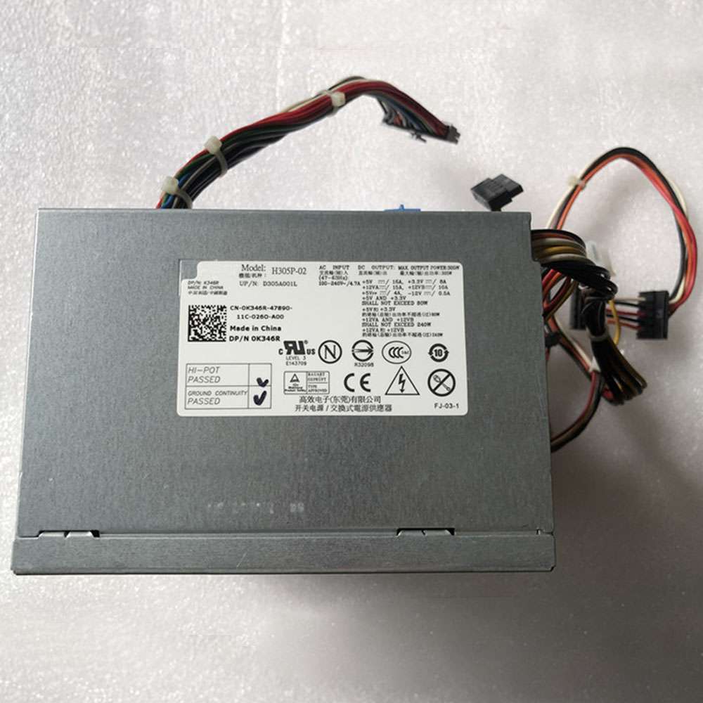 305W 100-240V 4.7A 47-63Hz H305P-02 Power Supply for Dell OptiPlex GX980MT GX760MT GX960MT