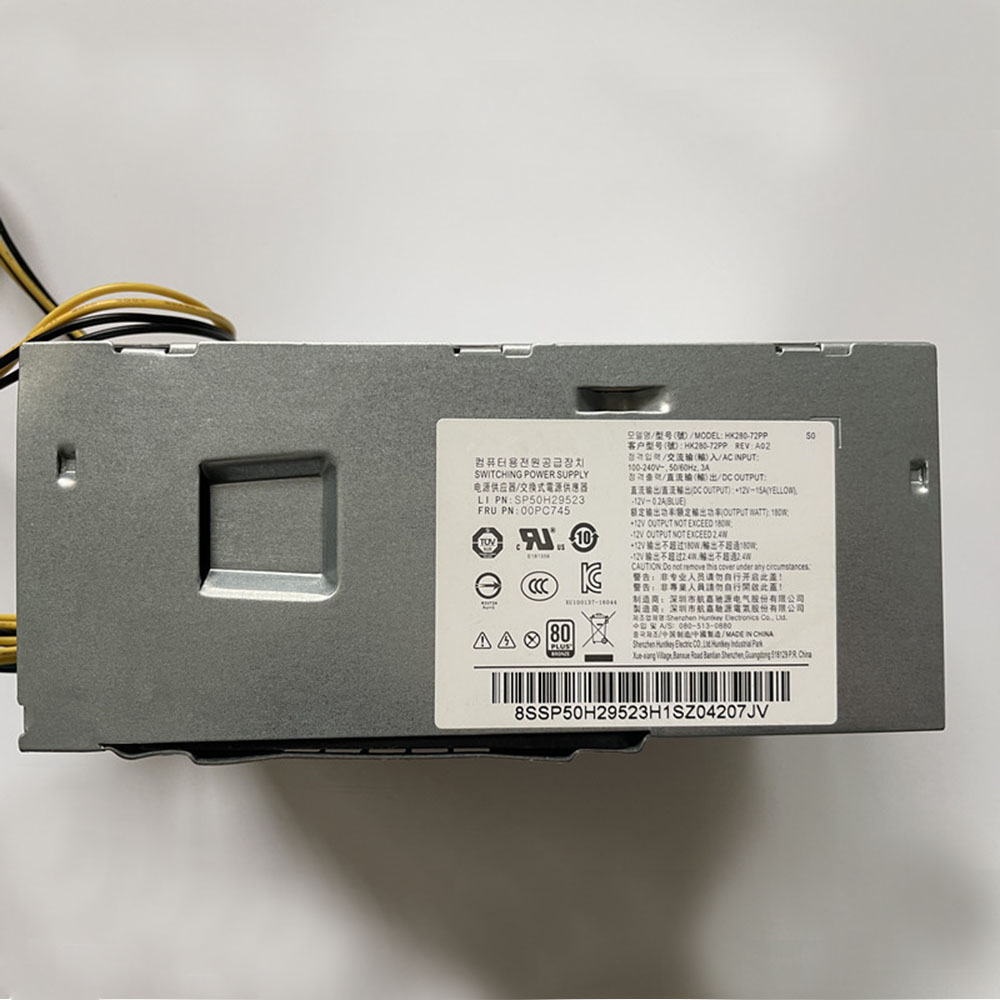 +12==15A;-12.0V==0.2A;180W 100-240V 50-60Hz 3.0A Lenovo PA-2181-2 HK280-72PP PCG010 FSP180-20TGBAB Replacement Adapter