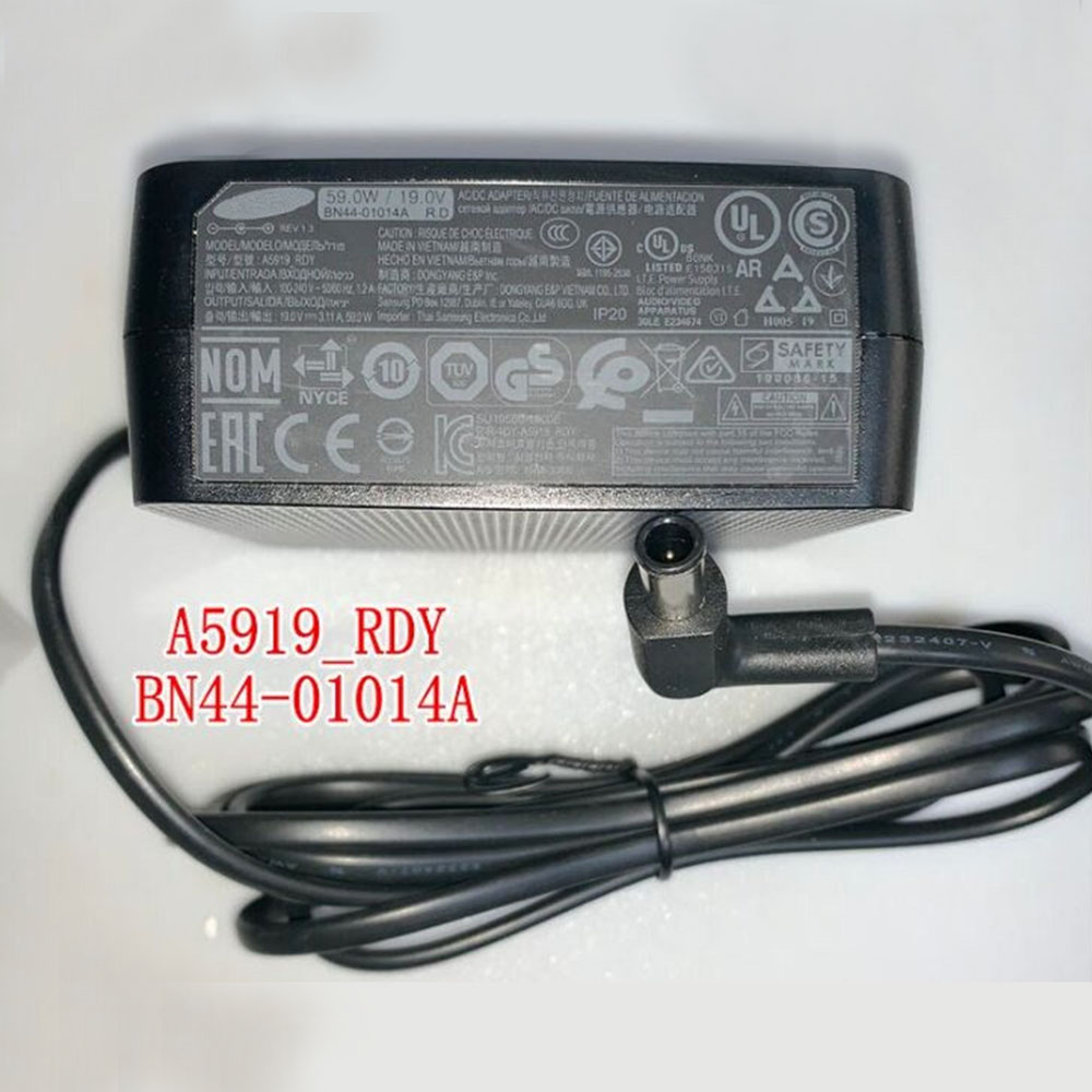 19V 3.11A 59W 100-240V 50-60Hz 1.2A BN44-01014A Laptop Adapter for Samsung HW-Q800T HW-Q800T/ZA HW-Q800T/EN