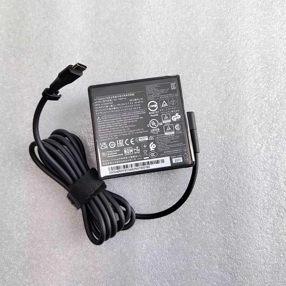 20V 5A 100W 100-240V 50-60Hz A20-100P1A Laptop Adapter for Asus ROG Flow X13 GV301 GV301QH-DS96 GV301QH-XS98-B