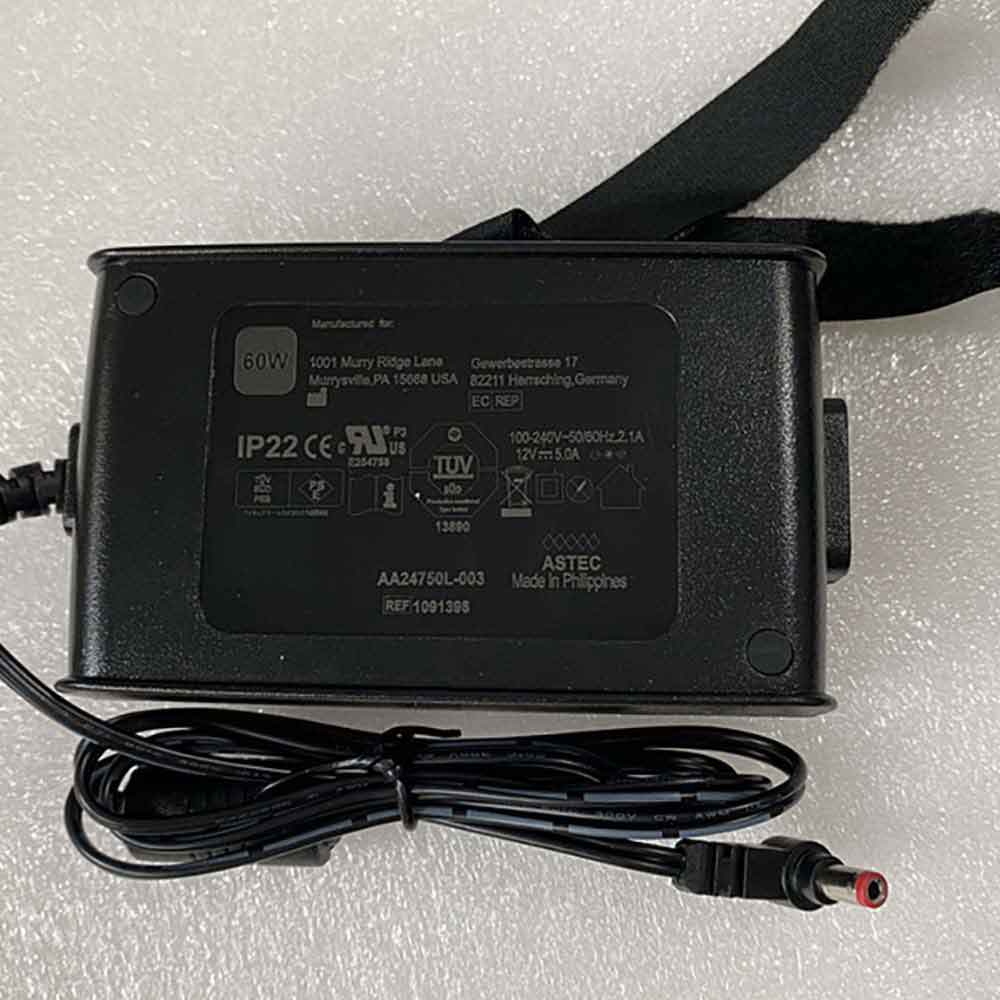 12 5A 60W 100-240V 50-60Hz 2.1A 1091398 Laptop Adapter for Philips Respironics 550 750 557P 757P AA24750L-003