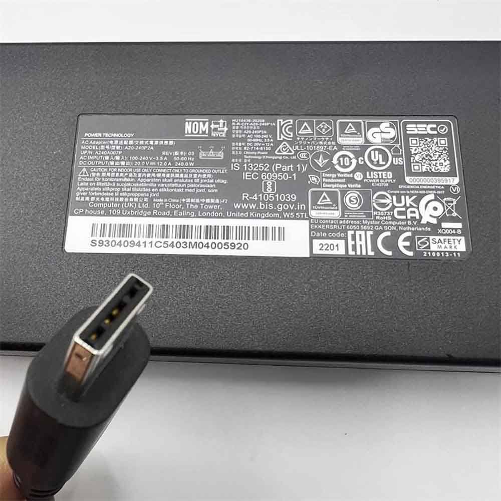 MSI GE76 Raider 11UE-1056 GE76111056 adapter