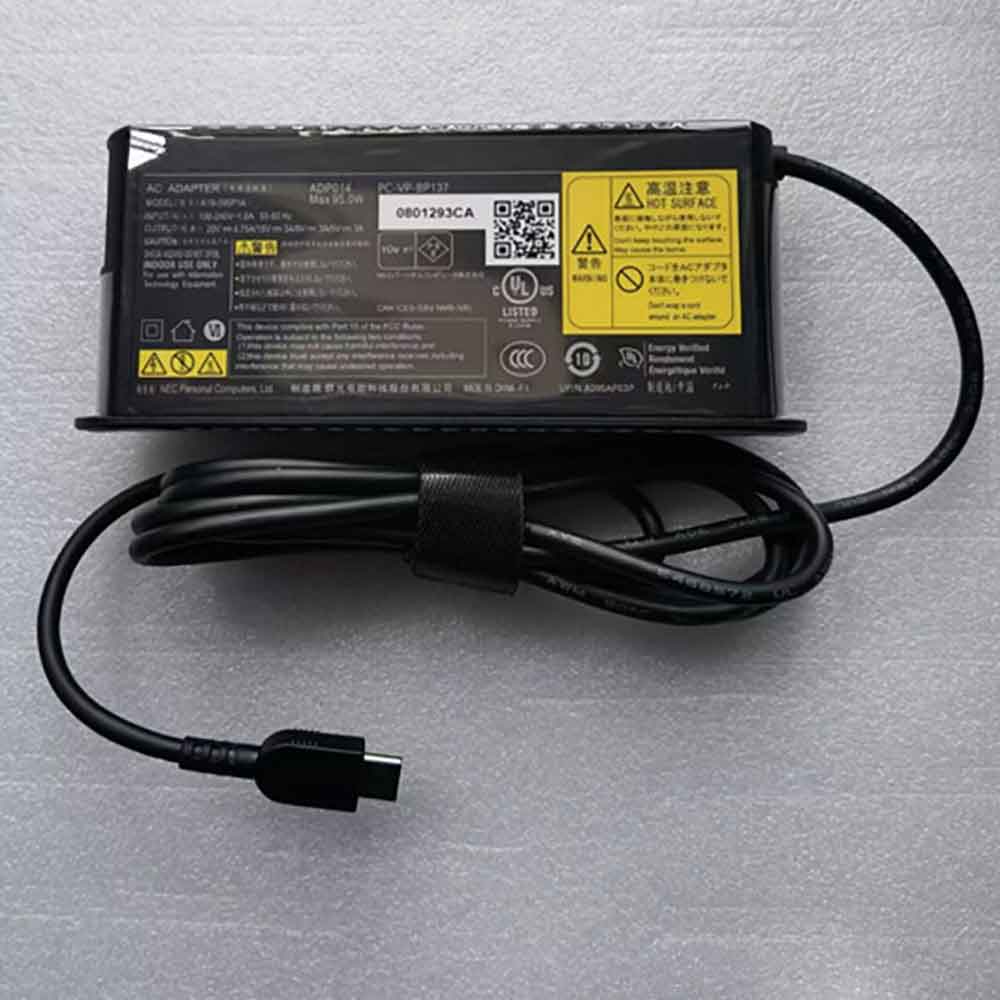 20V=4.75A/15V==3A/9V==3A/5V==3A 100-240V 1.6A 50-60Hz A19-095P1A Laptop Adapter for Lenovo Yoga Slim 7 Pro 14ACH5