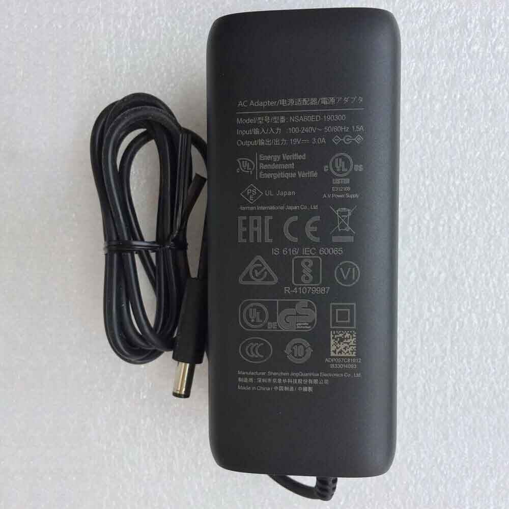 19V 3A 57W 100-240V 50-60Hz NSA60ED-190300 AC Adapter for JBL Xtreme 2 Speaker NDT19V-3C-DC