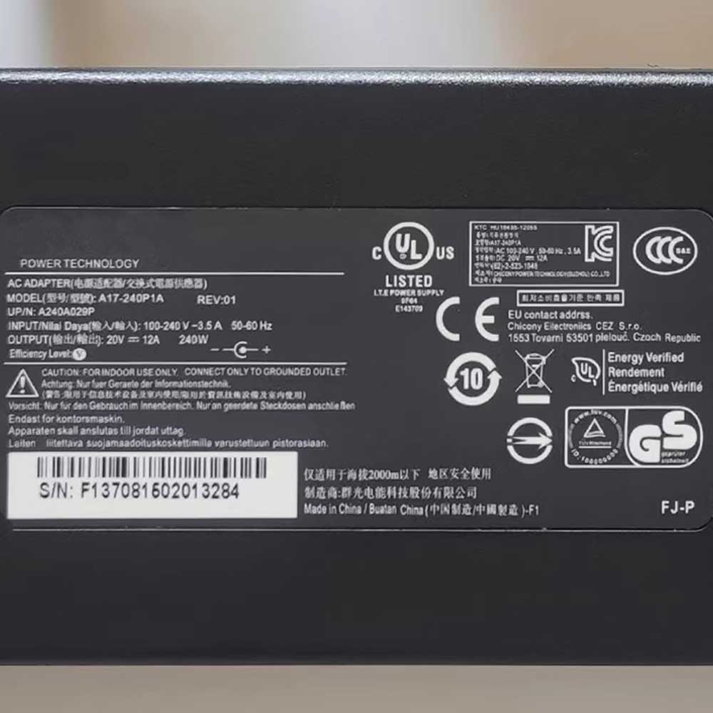 Gigabyte AORUS 15 9KF i5-12500H adapter