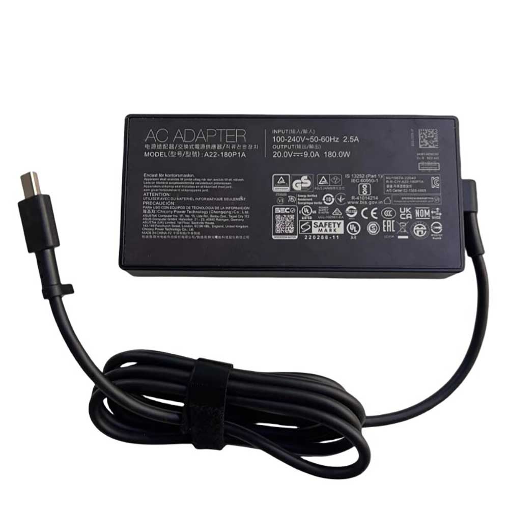 20V 9A 100-240V 50-60Hz ADP-180TB Laptop Adapter for Asus ROG Zephyrus G14 GA403UI-XS96