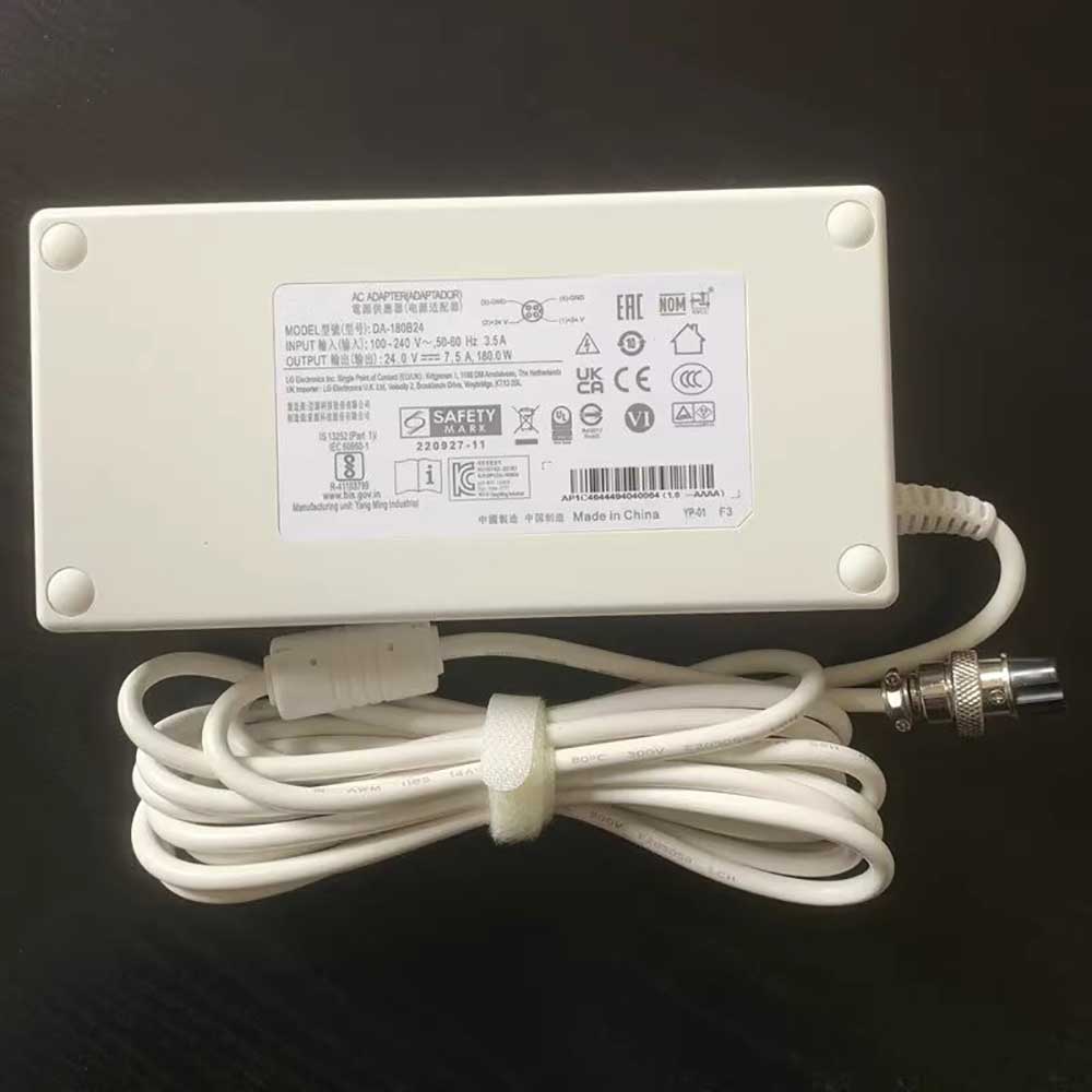 24.0V 7.5A 180W 100-240V 50-60HZ 3.5A LG 32HL714S-W 4K IPS Replacement Adapter