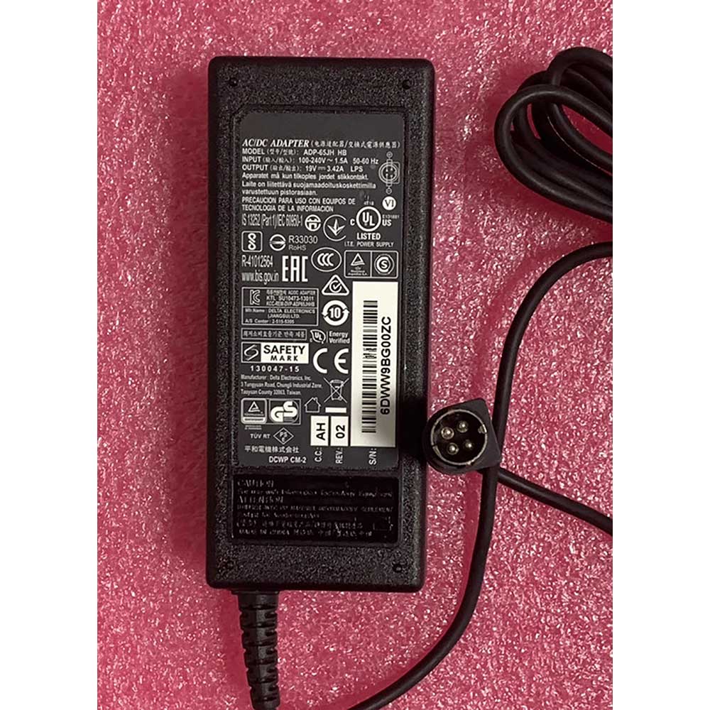 19V 3.42A 65W 100-240V 50-60Hz 1.5A ADP-65JH-HB Laptop Adapter for Delta ADP-65JH HB 19V 3.43A /3.42A 65W adapter