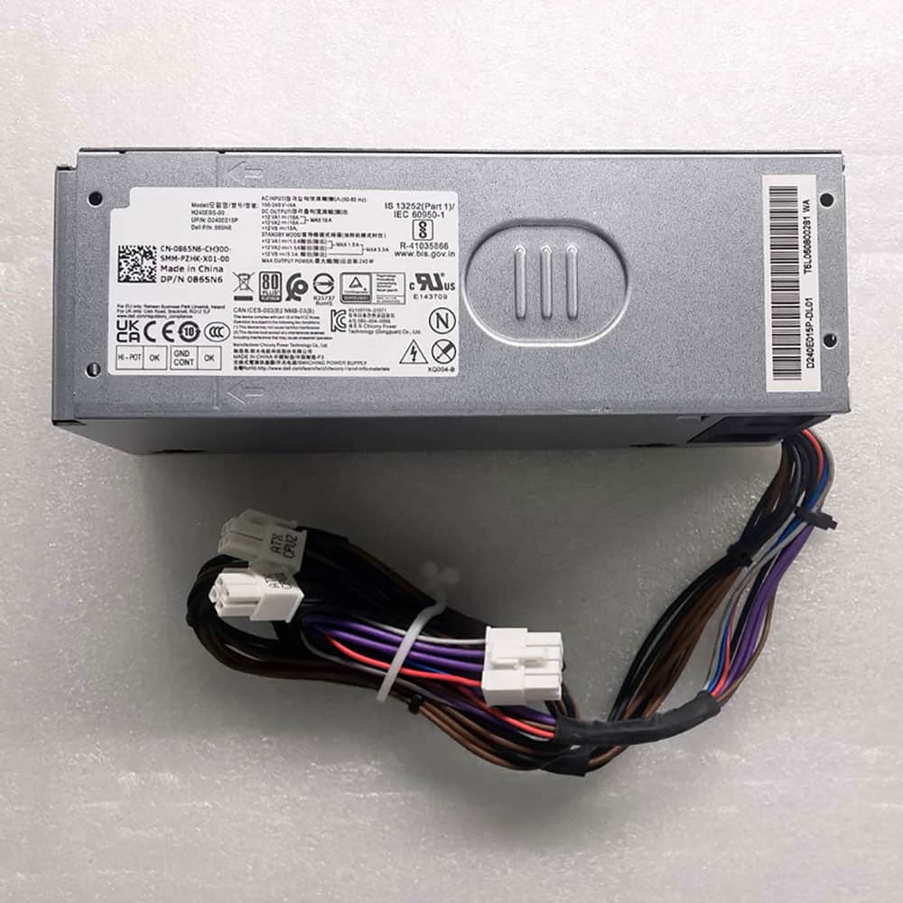 +12VA1==/18A
+12VA2==/18A
+12VB==/15A 240W 100-240V 50-60Hz 4A H240EBS-00 Power Supply for Dell Optiplex 3710 3910 3901