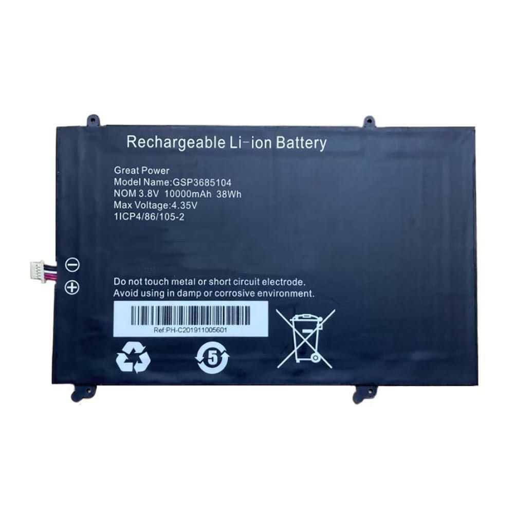 Rtdpart GSP3685104 battery