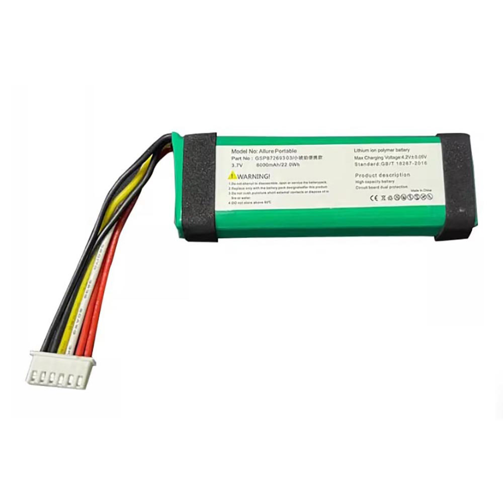 3.7V/4.2V 6000mAh JBL Charge 3 Bluetooth Audio Outdoor Speaker Replacement Battery
